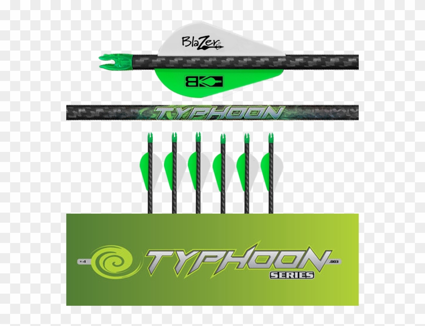 Fletched Typhoon Arrows - Arrow Clipart #4669140