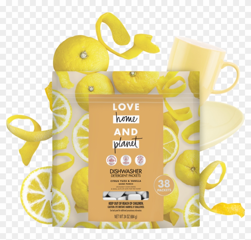 Love Home & Planet Spray Vanilla Yuzu Label Clipart
