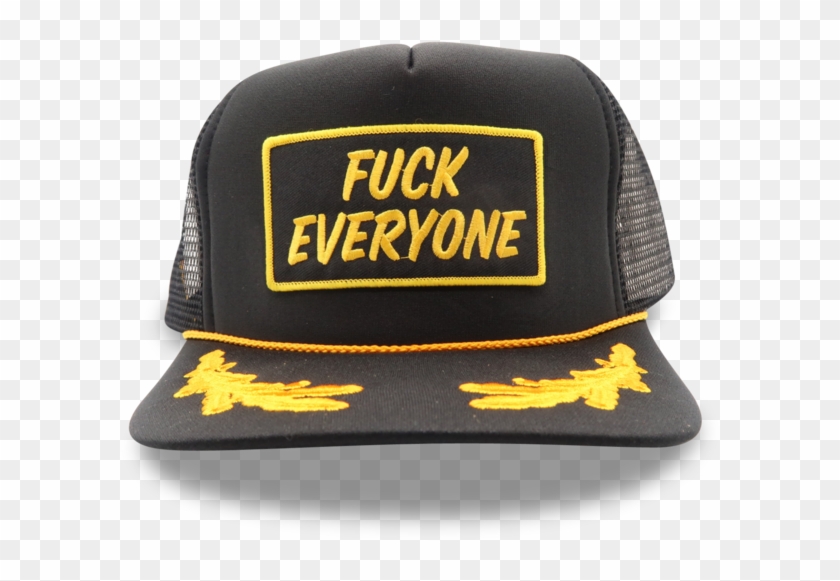 "fuck Everyone" Patch Captain Hat Rolling Death Maui - Baseball Cap Clipart #4669236