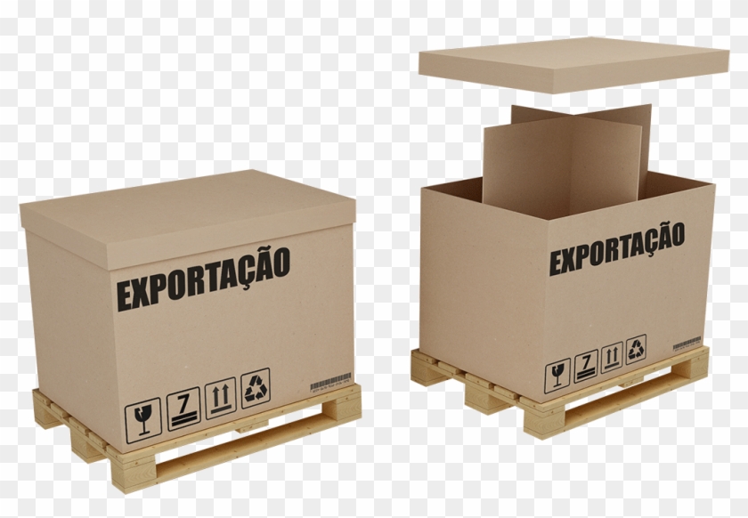 Caixa Para Exportação - Cardboard Clipart #4669311