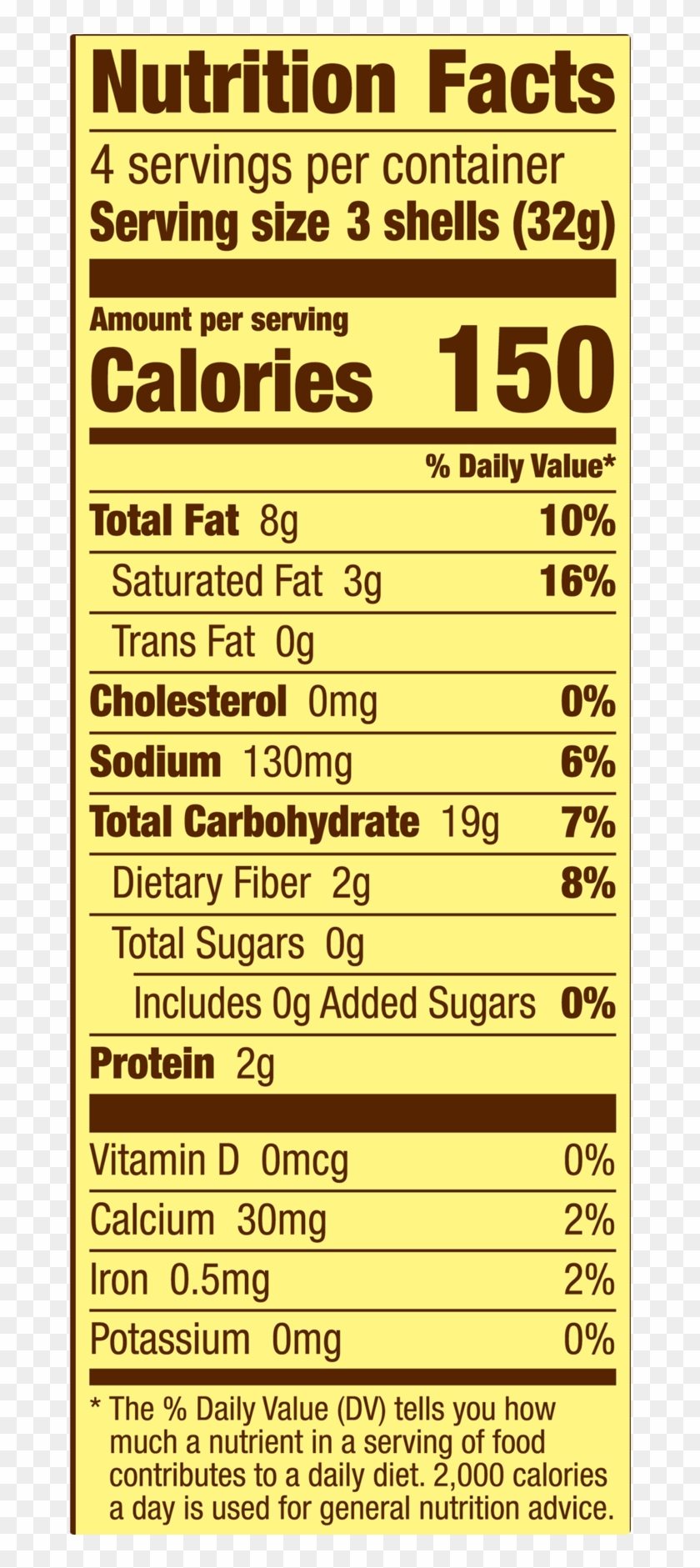 Nutrition Facts Clipart