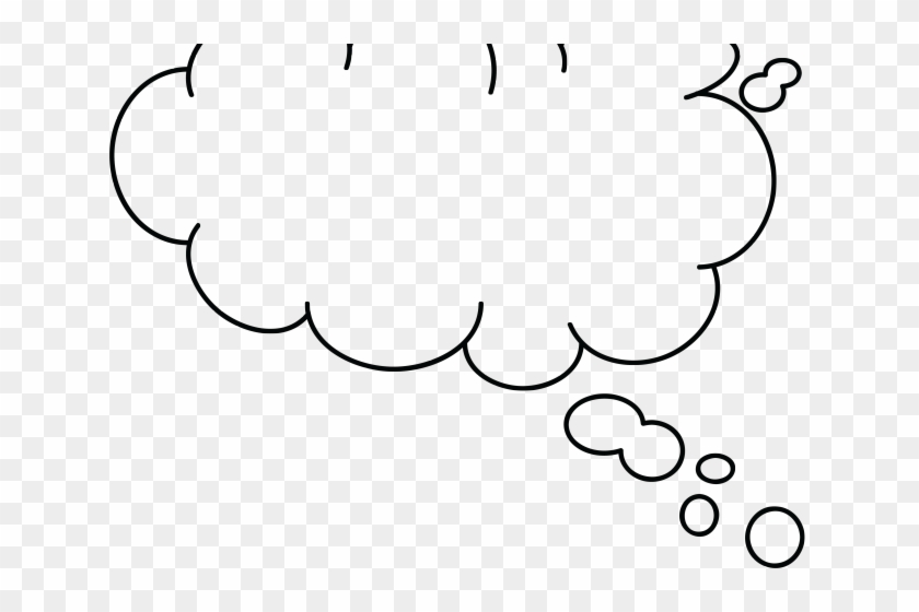 Quoth Clipart Thought Bubble - Transparent Background Sun And Clouds Clipart Black - Png Download