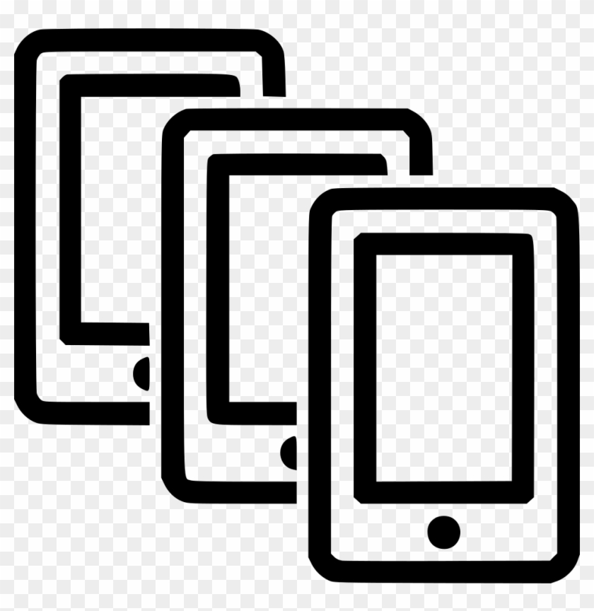 Multiple Smartphones Comments - Multiple Smartphone Icon Clipart #4671005