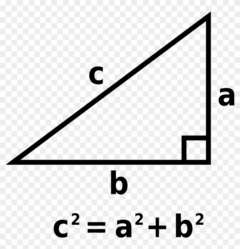 Pythagorean Triangle Big - Pythagorean Theorem Clipart - Png Download