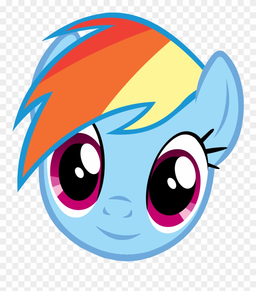 Uploaded - My Little Pony Mask Rainbow Dash Clipart