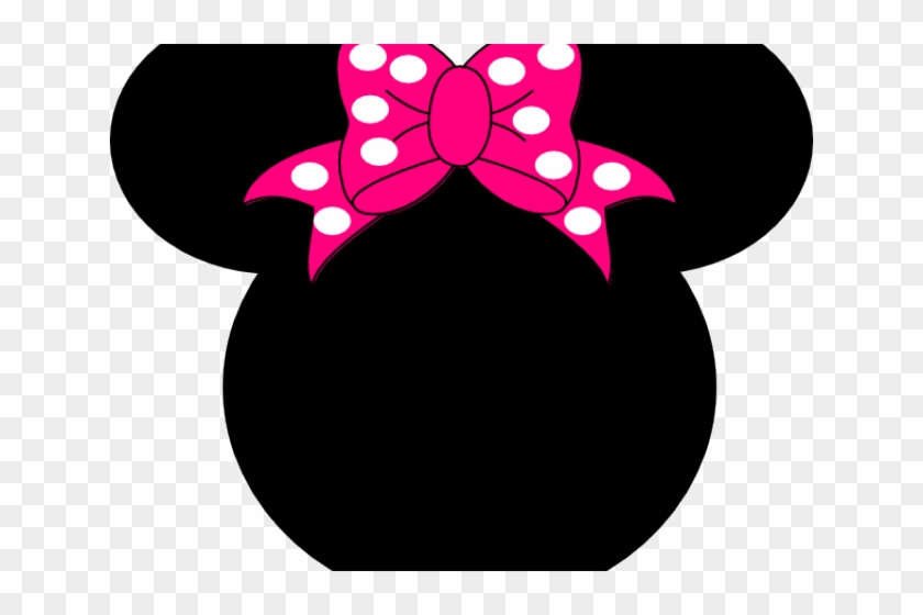 Minnie Mouse Face Vector - Minnie Mouse Black Face Clipart