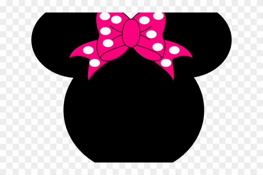 Minnie Mouse Face Vector - Minnie Mouse Black Face Clipart #4671240
