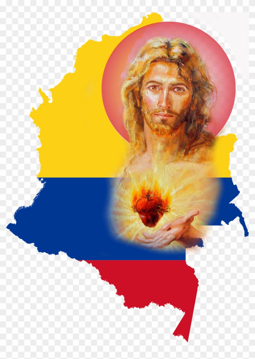 Sagrado Corazon De Jesus Colombia Clipart