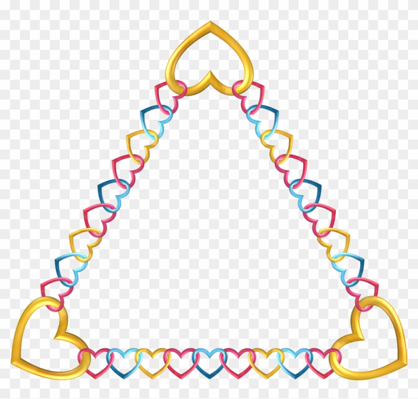 Download Tropical Border Frame Clipart Triangle Transparent - Triangle Frame Clipart - Png Download