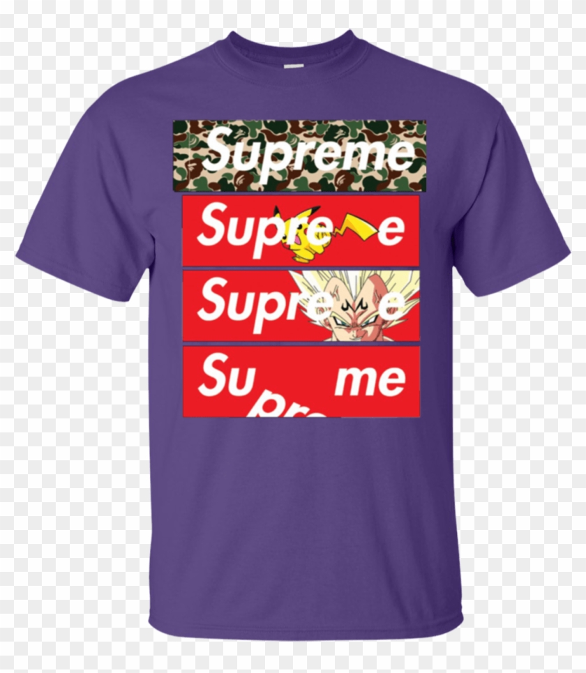 Tt0090 Supreme Vegeta Men's T-shirt - Supreme Clipart