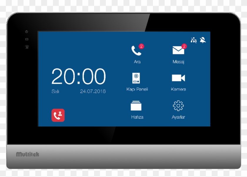 1) Lim70, 7" Touchscreen Ip Intercom Monitor - Tablet Computer Clipart #4672160