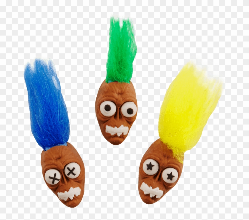 Scribble Stuff Shrunken Head Puzzle Eraser Pencil Toppers - Plush Clipart #4672650