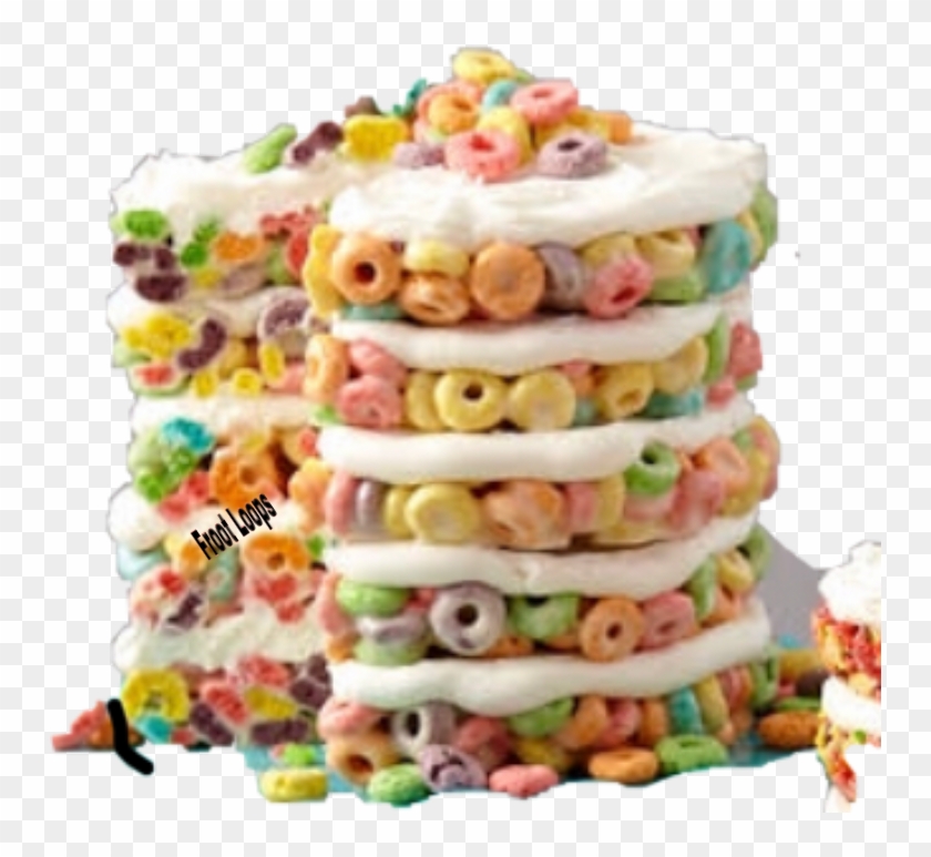 This Is A Froot Loop Cake It Looks Goood - Doughnut Clipart