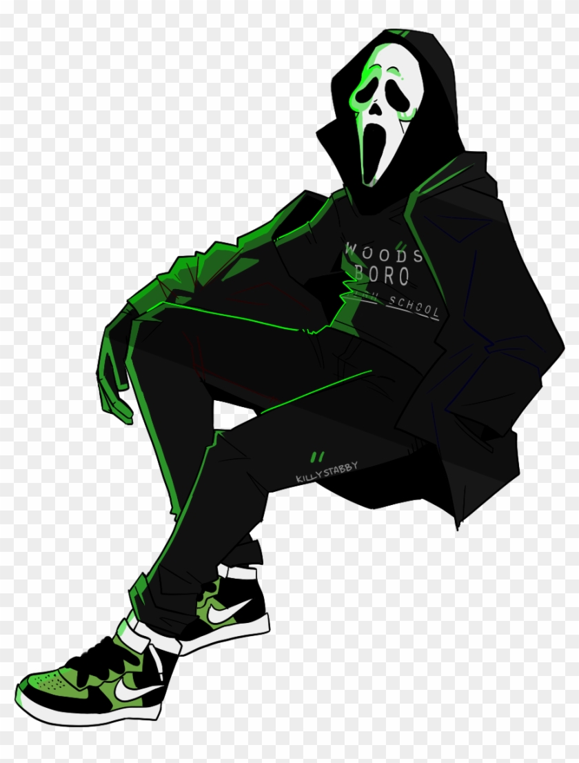 Modern Ghostface - Illustration Clipart
