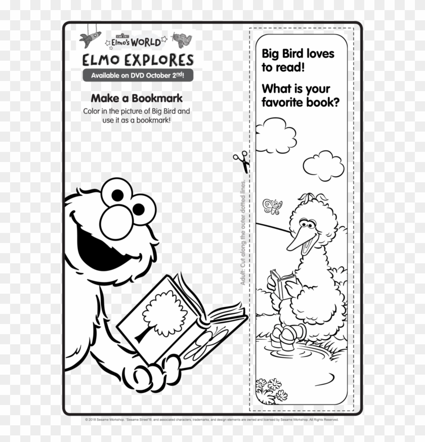 Free Printable Elmo's World Coloring And Activity Pages - Elmo Coloring Pages Clipart