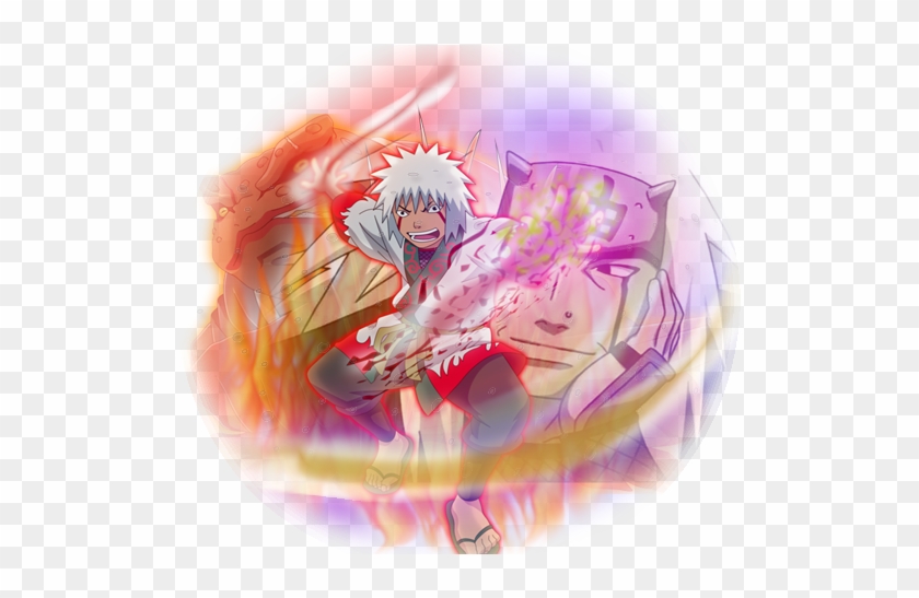 Fluff6* Blazing Bash Kid Jiraiya Fan-made Card Art - Naruto Blazing Card Art Clipart