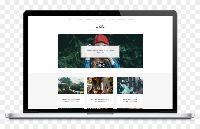 Sublime Wordpress Theme - Led-backlit Lcd Display Clipart