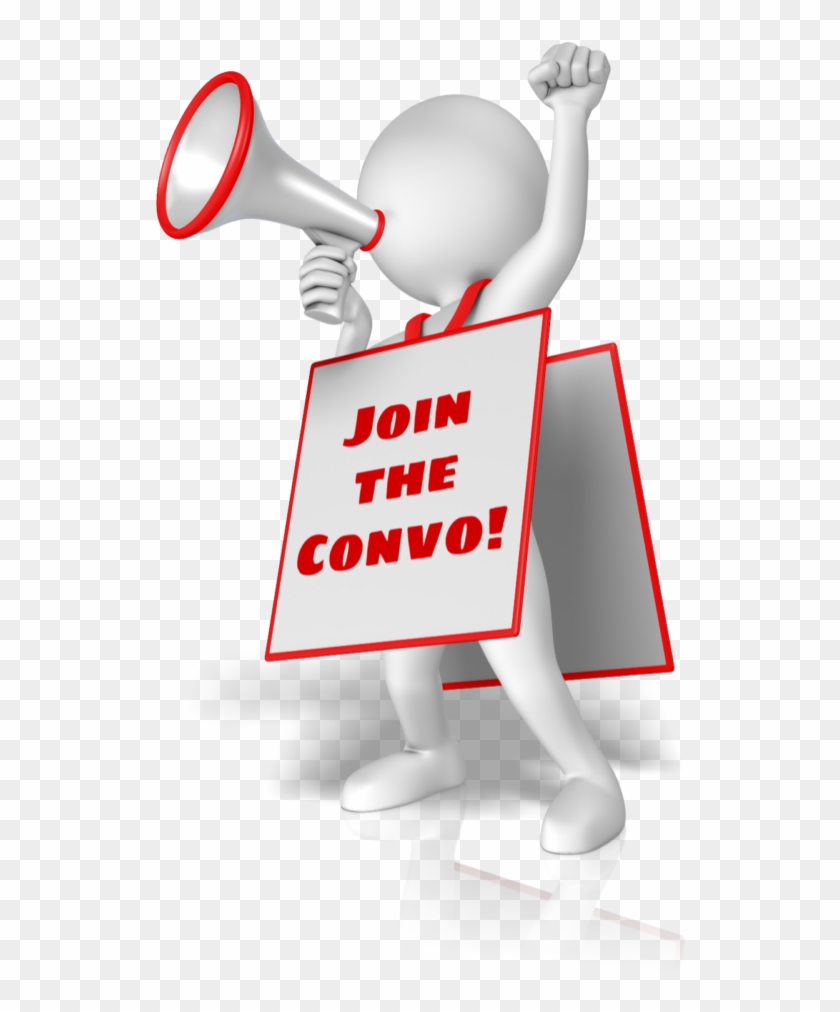 Figure With Megaphone Wearing Sign - Figure Talking Through Megaphone Clipart #4674795