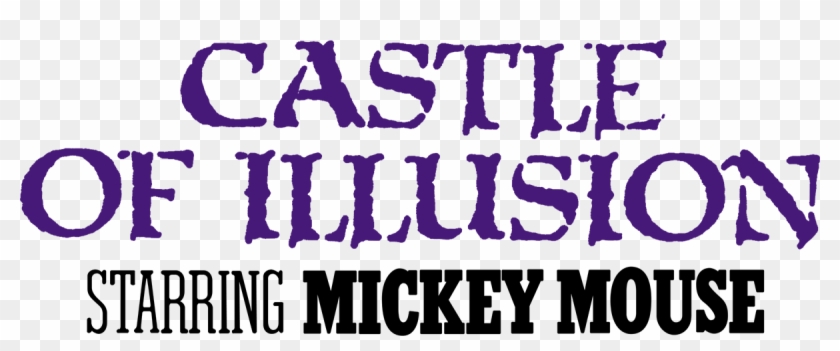Banner Castle Of Illusion Starring Mickey Mouse - Poster Clipart #4675389