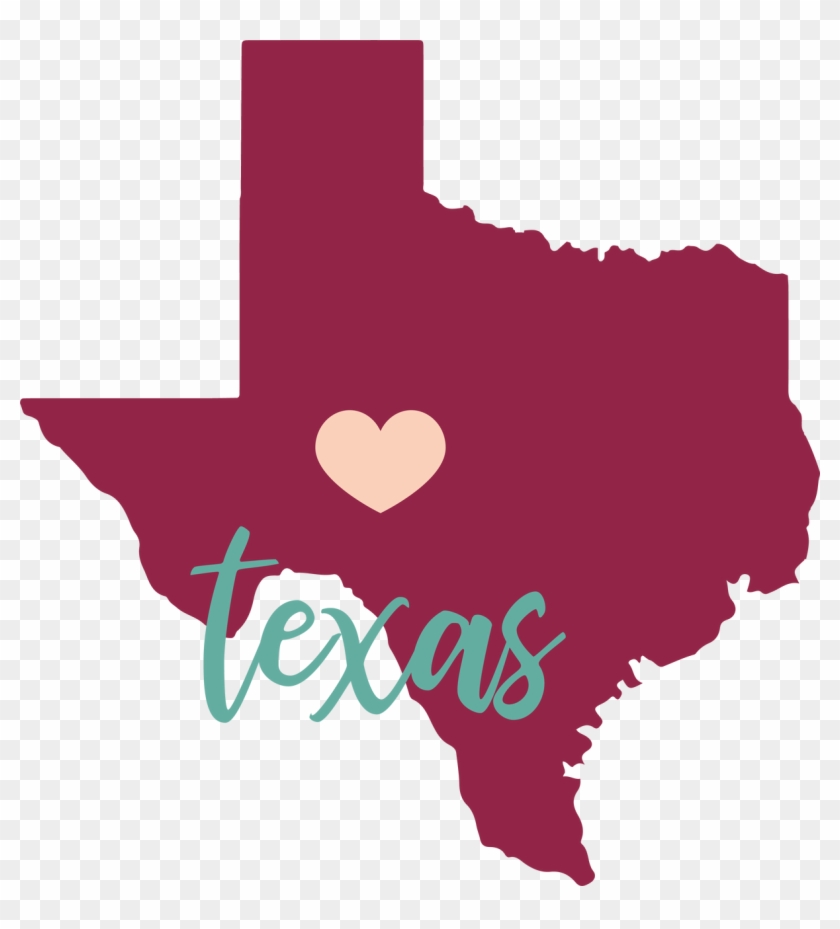 Texas State Svg Cut File - Texas Map Clipart #4675812