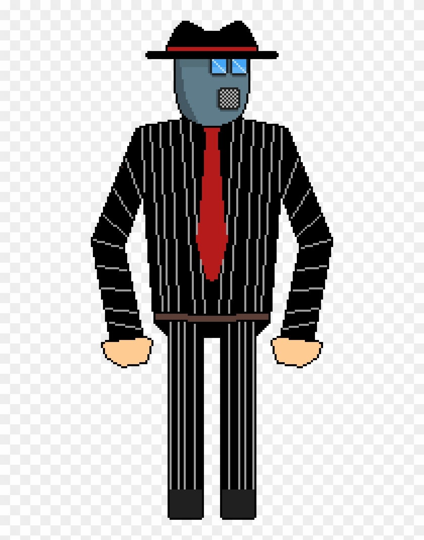 Detective Roberts Mafia Disguise - Illustration Clipart