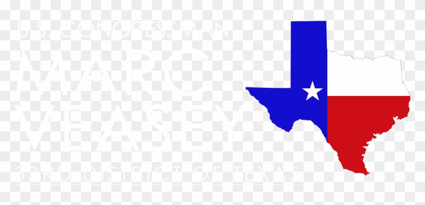 Congressman Marc Veasey - Clipart Texas State Outline Flag - Png Download