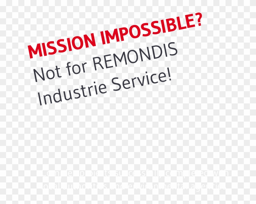 Mission Impossible Not For Remondis Industrie Service - Carmine Clipart #4675993