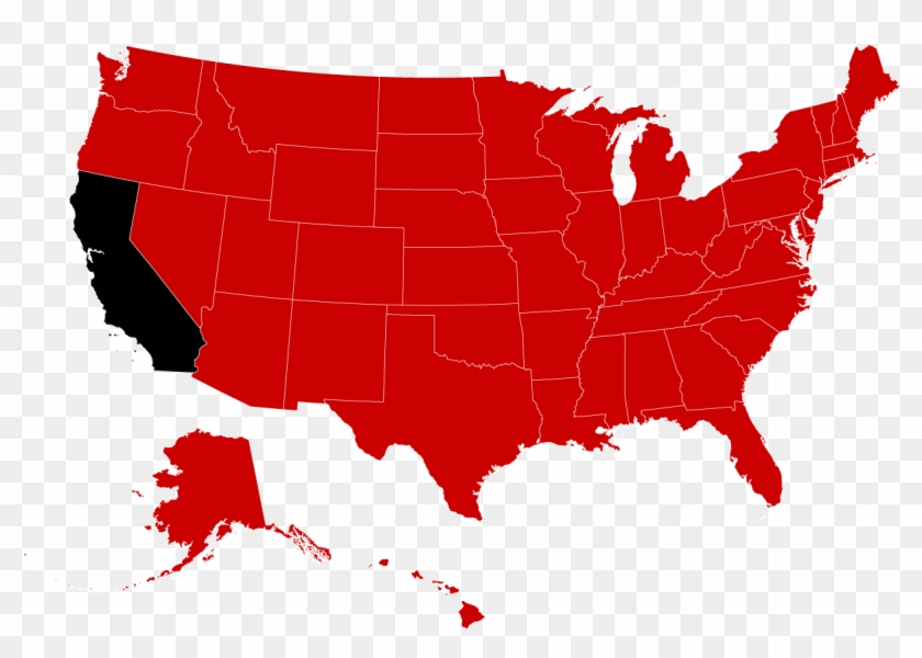 Texas Tech University State Authorization - Us State Map Vector Clipart