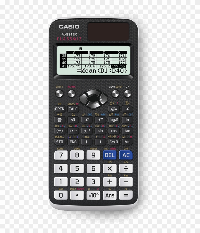 Clipart Classwiz Calculator - Calculator Scientific Casio White - Png Download