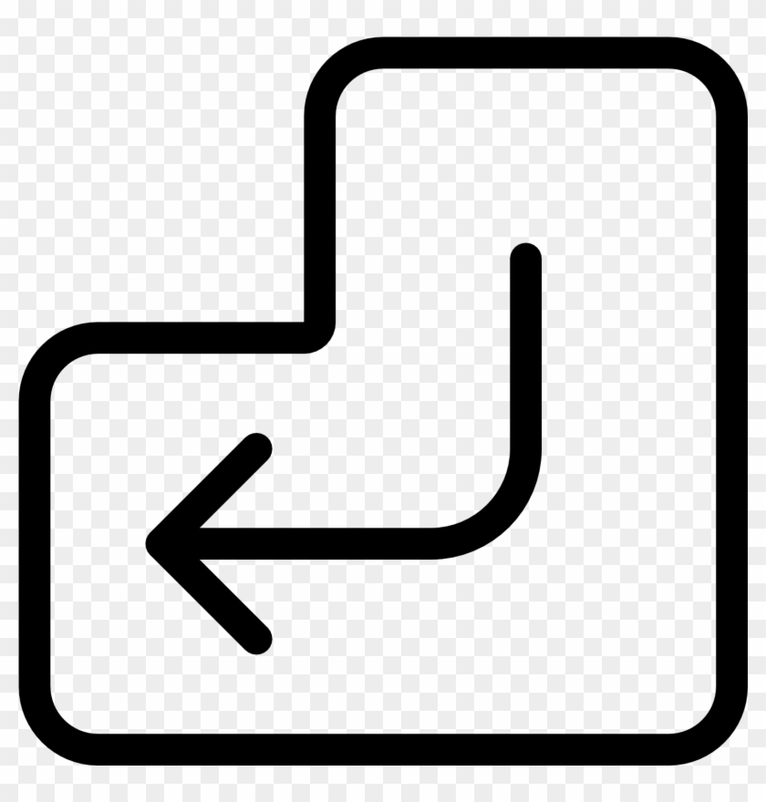 Computer Keyboard, Enter Key, Computer Icons, Angle, - Black And White Images Of Enter Key Clipart #4676085