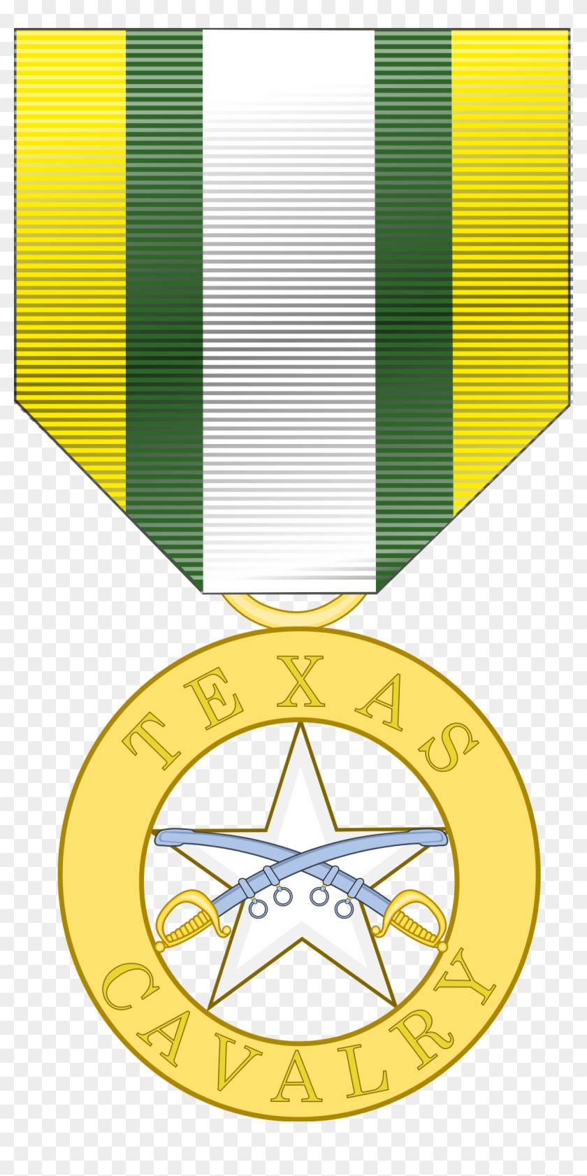 Texas Cavalry Service Medal - Texas Medals And Orders Clipart #4676195