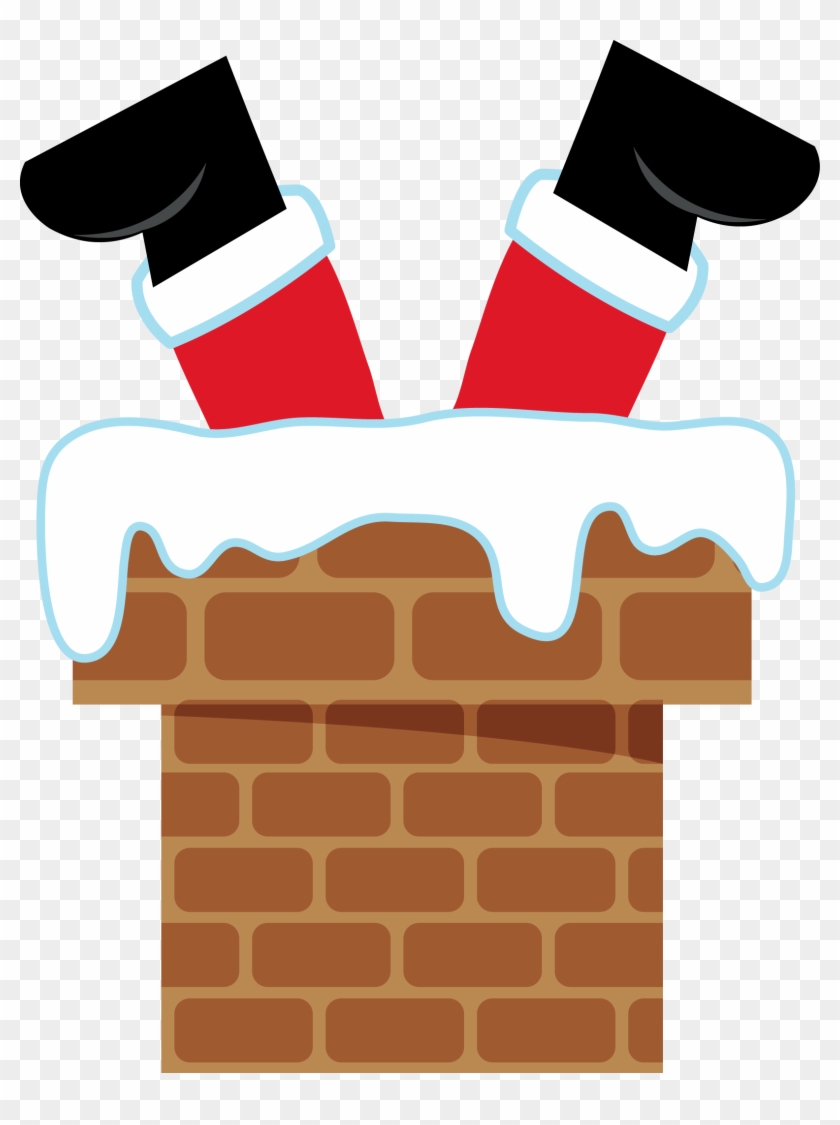 Papai Noel Na Chaminé - Christmas Get Together Quotes Clipart