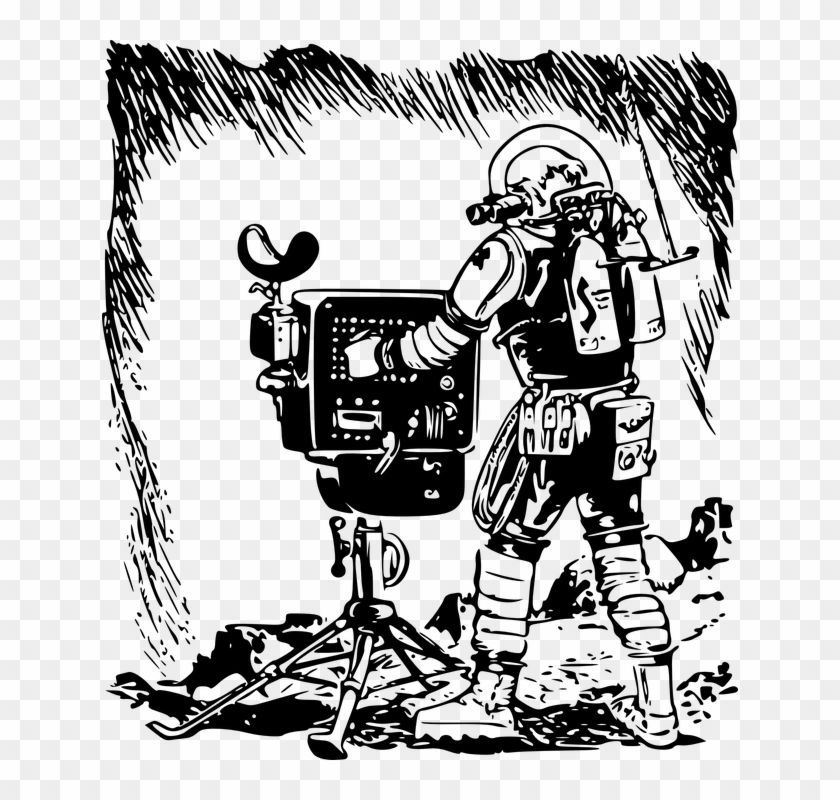 Space Man Pioneer People - Man In Space Clipart #4677327