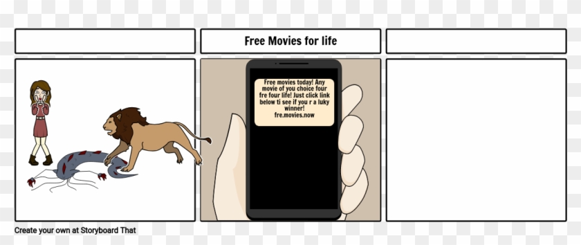 Phishing Pop Up - Cartoon Clipart