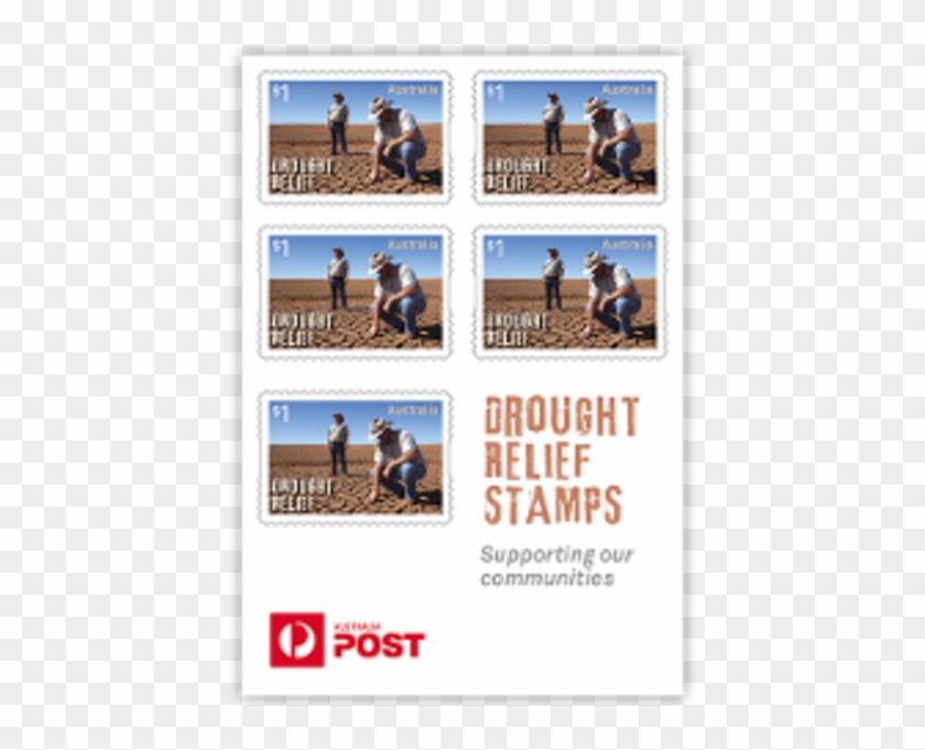 Images Of The Drought Relief Stamps Booklet Pane - Drought In Australia Clipart #4678783