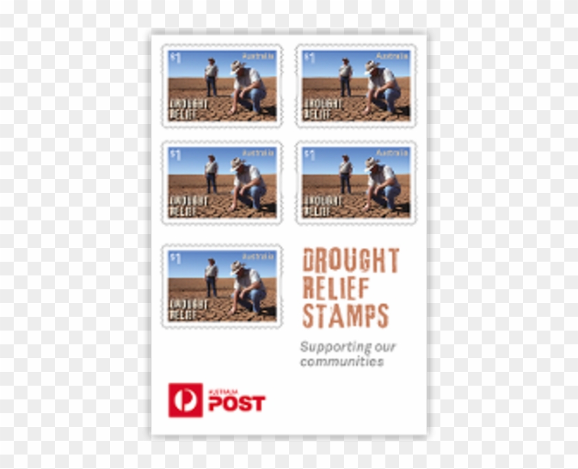 Images Of The Drought Relief Stamps Booklet Pane - Drought In Australia Clipart