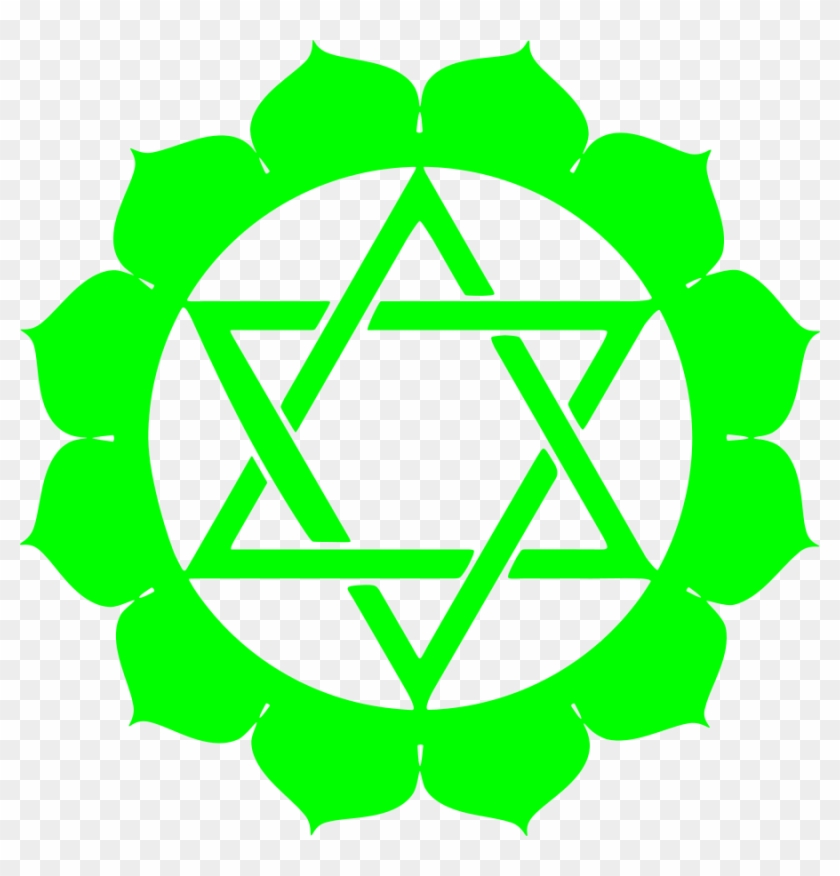 Crown Heart Chakra - Star Of David Clipart #4679475