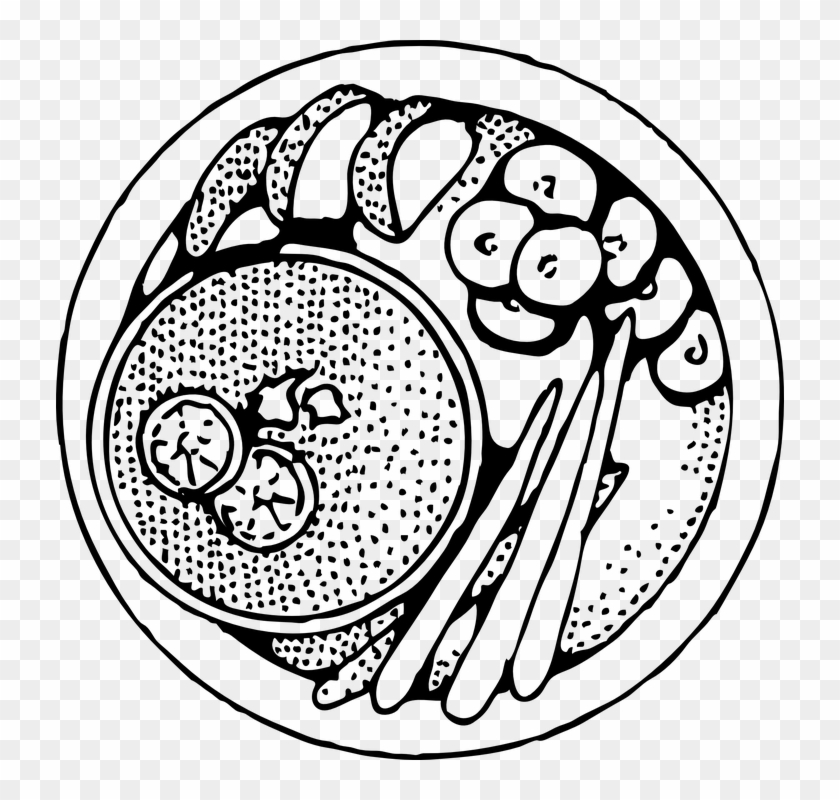 Cartoon Plate Of Food Clipart