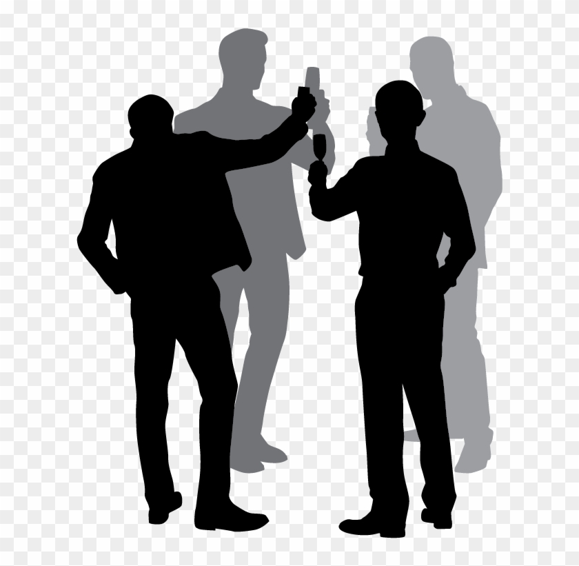 On The Eve Of His 33rd Work Anniversary He Stayed Out - Silhouette Clipart