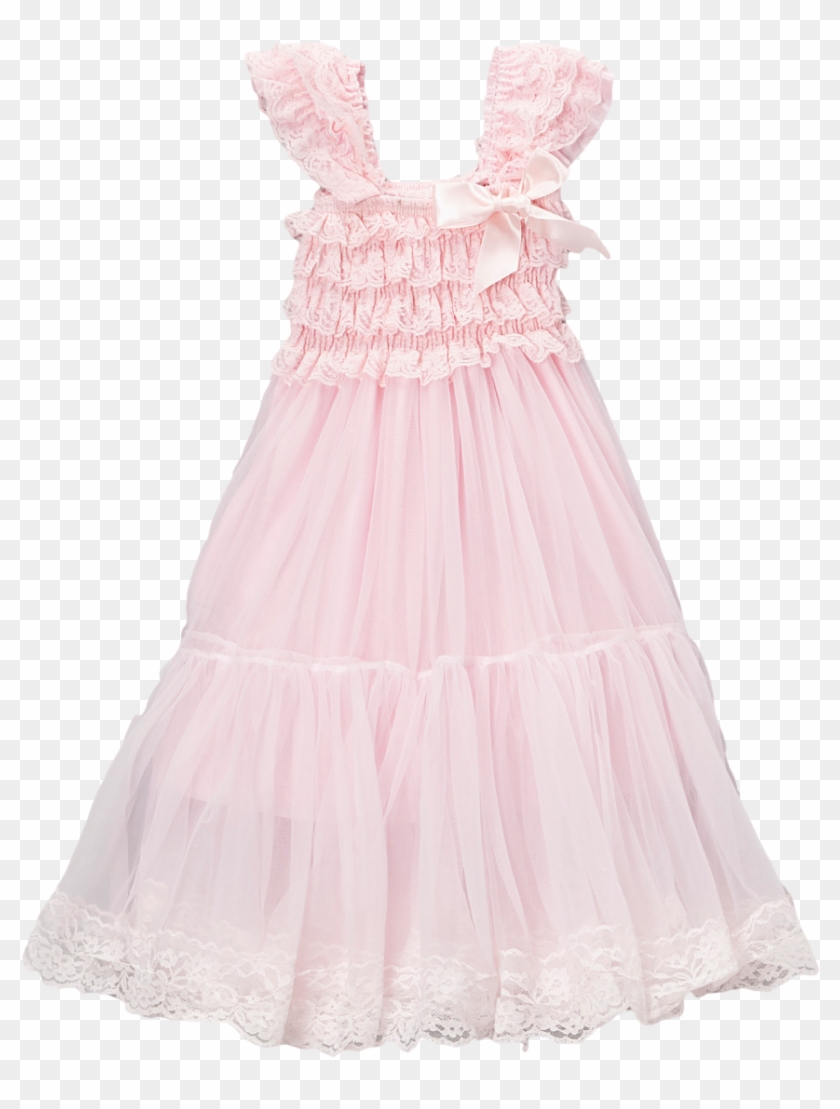 Lacoste Girls' Strappy Cotton Seersucker Dress , Png - Lace Clipart