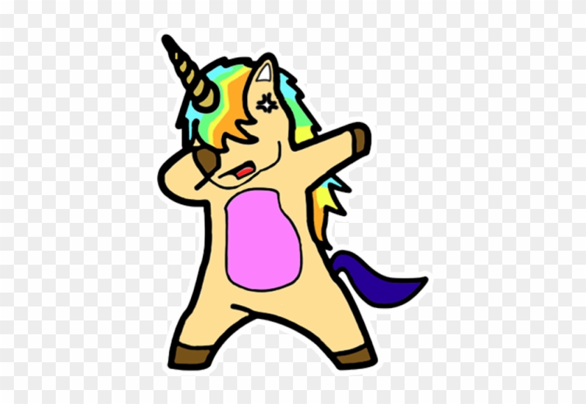 Pose Dabbing Funny And Transparent Background - Unicorn Clipart #4680465