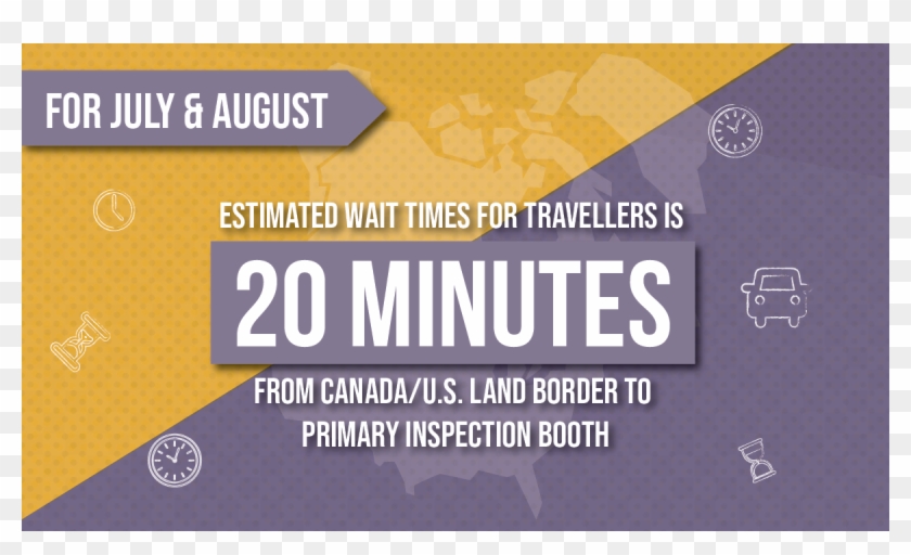 Check Current Local Border Wait Times Before Heading - Big Dumb Booster Clipart #4680843