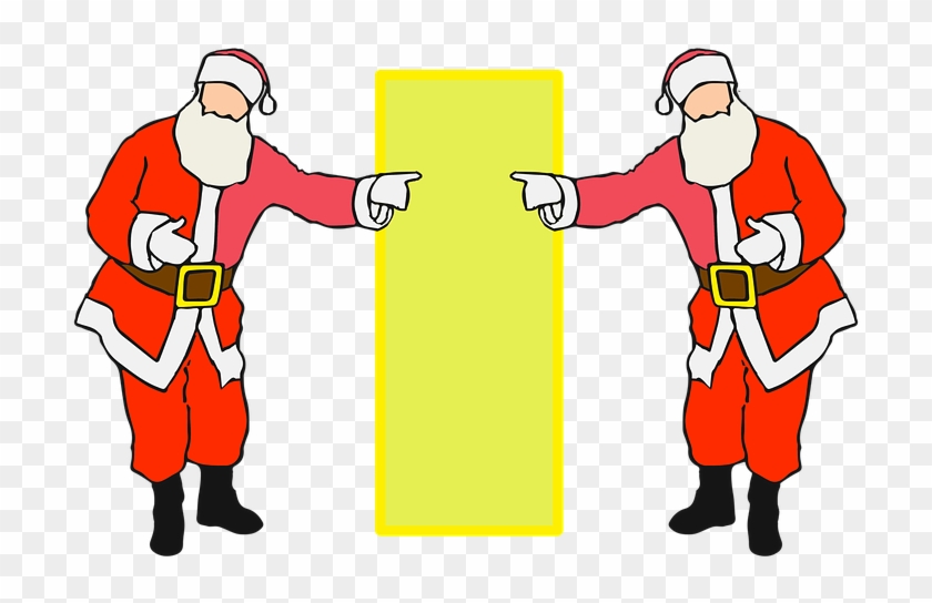 Background, Claus, Full Length, Pointing, Santa - Papai Noel Apontando Png Clipart #4681847