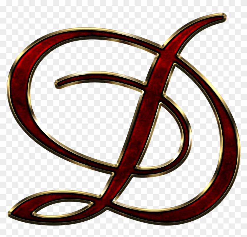 Capital Letter D Red - Deena's Hairstyling Clipart