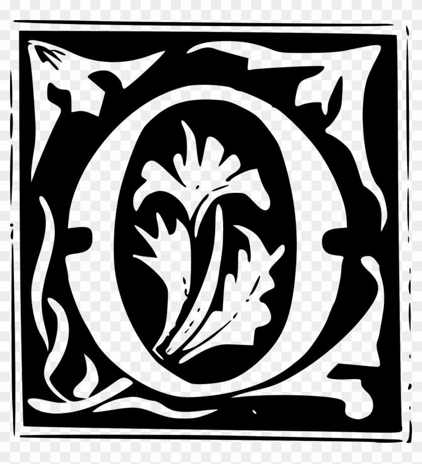 Decorative Letter O Clipart #4682239