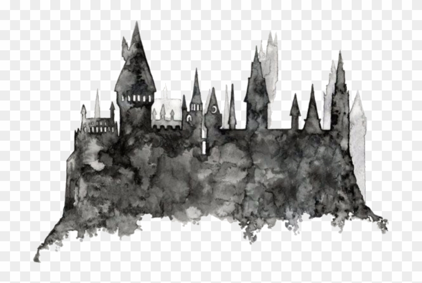 Harry Potter Harrypotter Hogwarts Hp Painting Hogwartss - Harry Potter Hogwarts Transparent Clipart #4682454