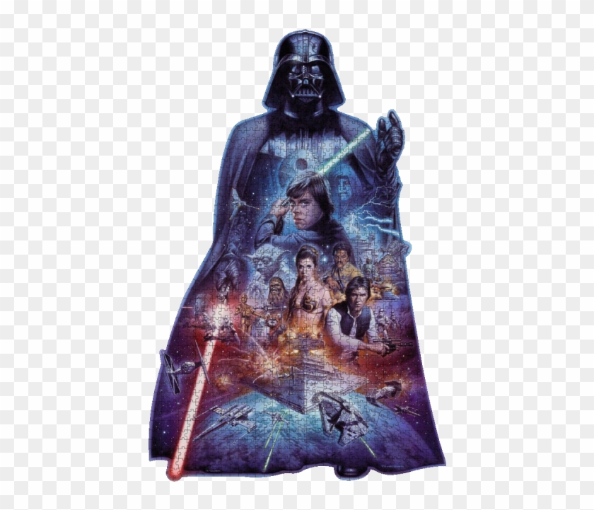 Shaped Jigsaw Puzzle - Star Wars Darth Vader Puzzle Clipart
