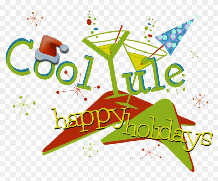 Cool Yule At The Purple Moon - Holiday Clipart
