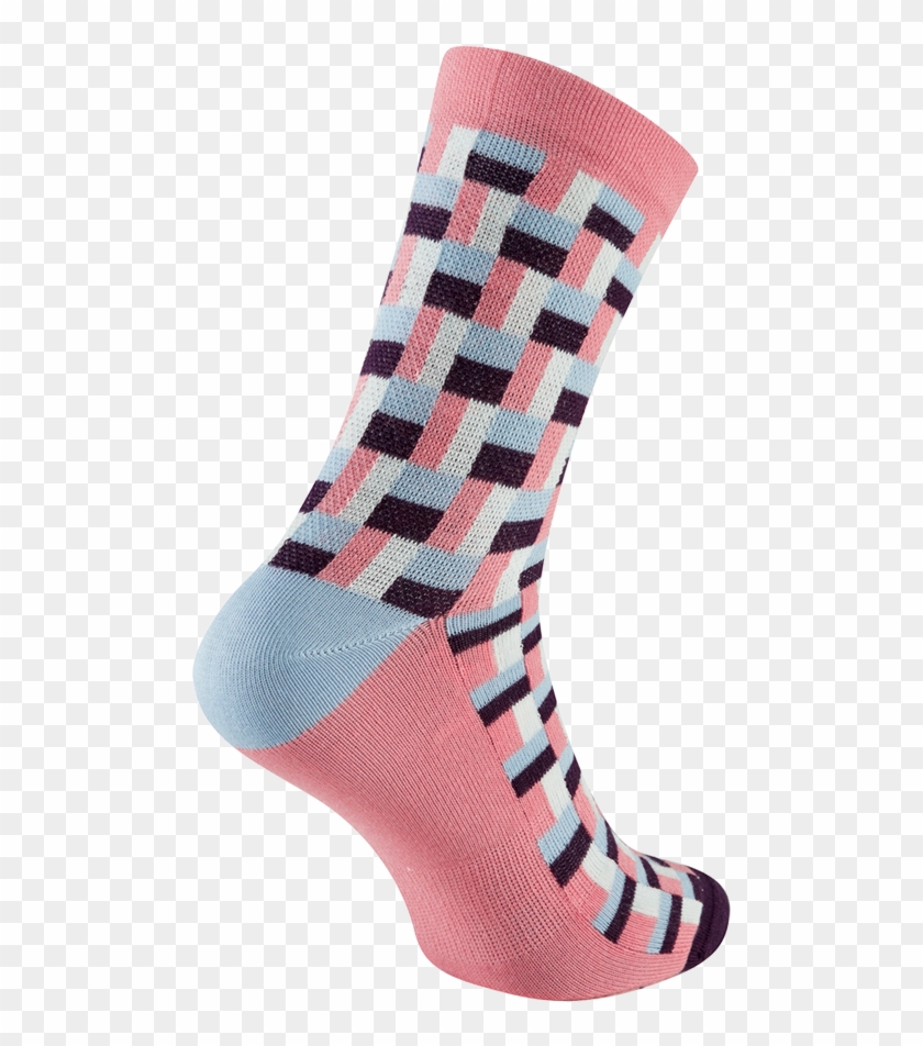 Chapeau Tall Midweight Sock Purple Moon Tile - Sock Clipart #4682863