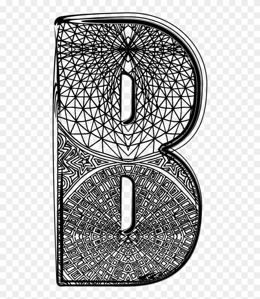 Fancy Letter B Transparent Clipart #4682993